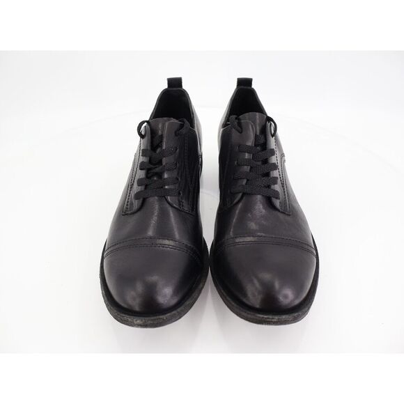 KORK-EASE Women's Rori Laceless Oxford Womens 8 M Black Leather Block Heel - Picture 11 of 12